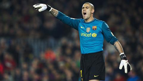Valdés đang có phong độ rất cao trong màu áo Barca