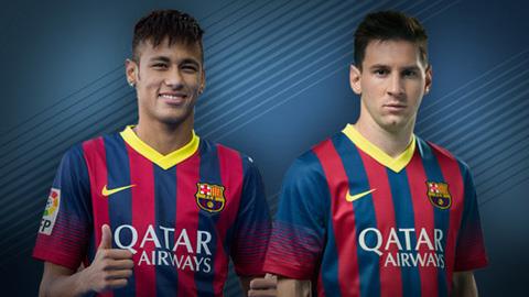Neymar và Lionel Messi