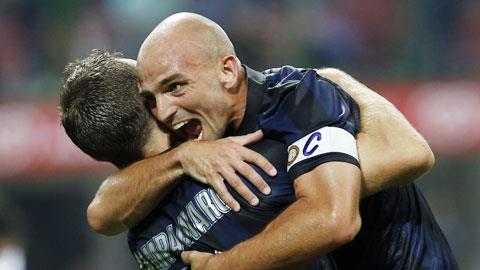 Cambiasso và đồng đội đủ sức thắng Cagliari