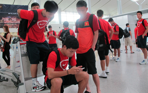 Những hình ảnh mới nhất về đội U19 Việt lên đường tham dự U19 châu Á