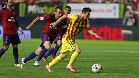 Messi & Neymar mờ nhạt, Barca đứt mạch thắng