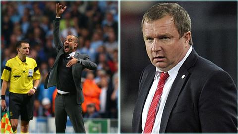 Pep Guardiola thể hiện sự vượt trội so với Pavel Vrba