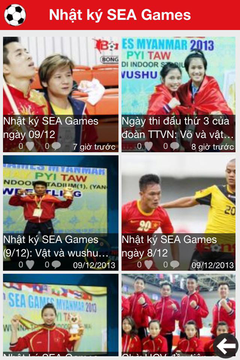 Ứng dụng Bongdaplus sôi động cùng SEA Games 27