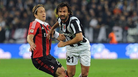 Pirlo (phải) có thể trở lại San Siro