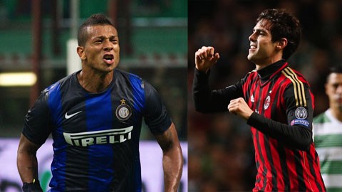 Liệu Guarin có cản được Kaka ghi bàn thứ 100 cho Milan tại trận derby?