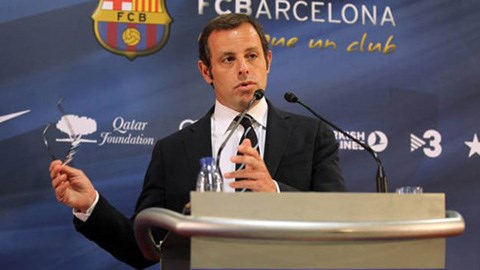 Chủ tịch Sandro Rosell của Barca