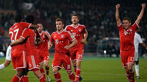 Bayern là đội bóng số 1 thế giới trong năm 2013