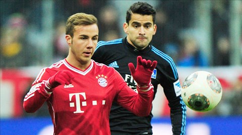 Top cầu thủ xuất sắc nhất lượt đi Bundesliga 2013/14: Mario Goetze ra biển lớn