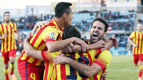 Barca đã lội ngược dòng thành công trước Getafe