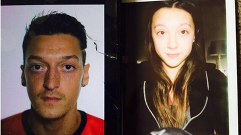 Oezil và Ella - con gái của Lineker