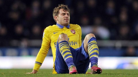 Aaron Ramsey chấn thương vào thời điểm Arsenal có lịch thi đấu khốc liệt