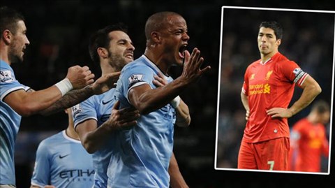 Man City đã vươn lên vị trí thứ 2 sau thắng lợi trước Liverpool