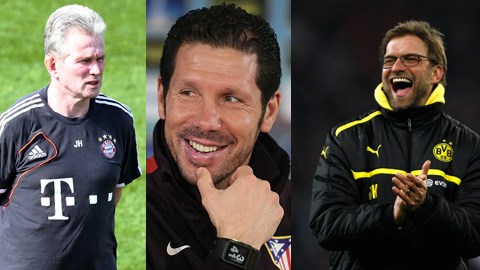 Heynckes, Simeone và Klopp là những ứng viên hàng đầu cho danh hiệu HLV xuất sắc nhất châu Âu năm 2013