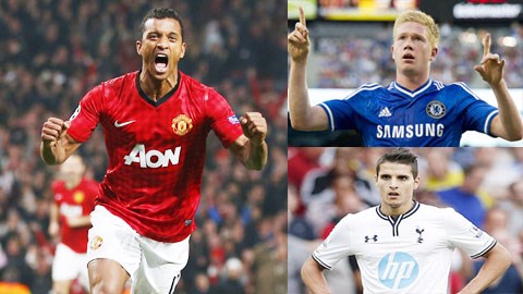 Juventus đang nhắm đến những cái tên hiện bị thất sủng như Nani, De Bruyne và Lamela