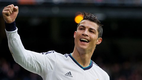 Cristiano Ronaldo đã ghi được 69 bàn trong năm 2013