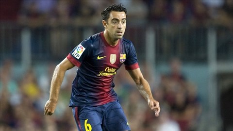Xavi cán mốc 700 trận cho Barca