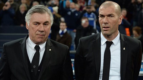Ancelotti (trái) tự tin vào cơ hội giành Decima của Real Madrid