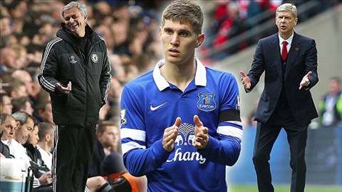 John Stones đang được cả HLV Mourinho và Wenger quan tâm