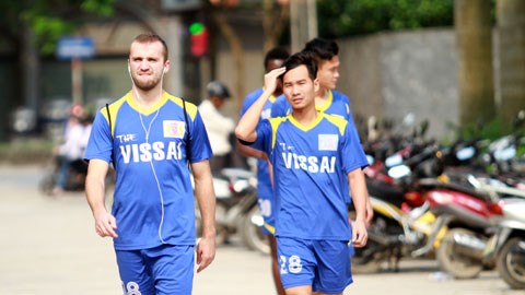 Các cầu thủ V.NB đã tập luyện trở lại cho trận gặp Yangon Utd 