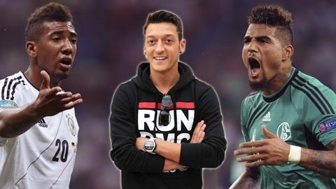 Anh em Boateng và Oezil đều là những cầu thủ đa quốc tịch