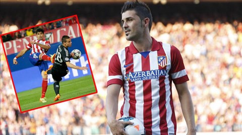 Atletico sẽ mất sạch cặp tiền đạo một khi Villa ra đi còn Costa (ảnh nhỏ) sang Chelsea