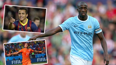 Yaya Toure đang nằm trong 