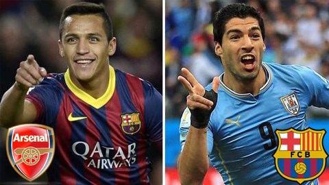 Barca đón Suarez, chia tay Sanchez