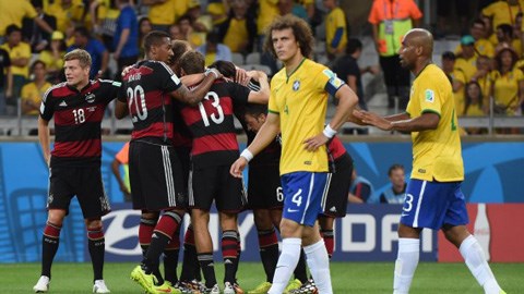 Brazil đã chịu thất bại đậm nhất trong lịch sử World Cup của họ
