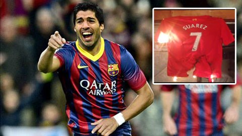 Nhiều CĐV Liverpool không hài lòng khi Suarez đến Barca