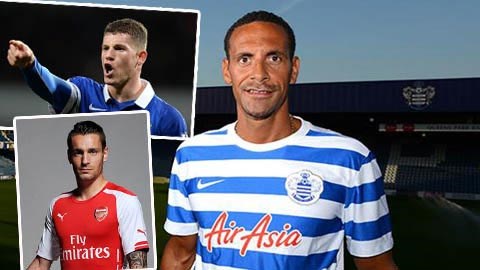 Rio Ferdinand (ảnh lớn) đã chính thức gia nhập QPR