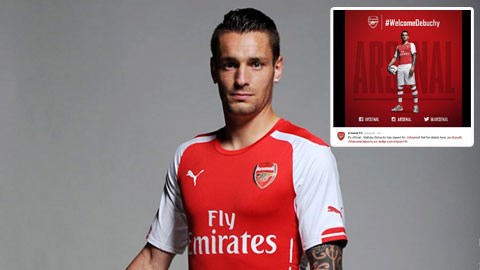 Debuchy sẽ mang áo số 2 ở Arsenal