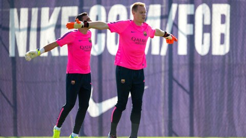 Ter Stegen và Masip sẽ là hai thủ thành của Barca trong trận giao hữu đầu mùa