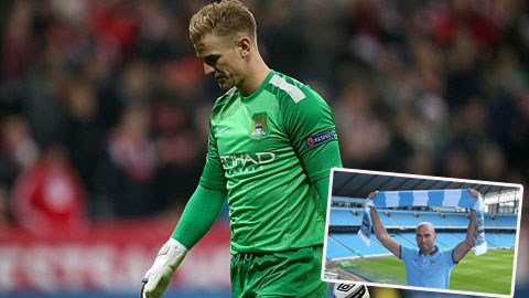 Joe Hart (ảnh lớn) đang có một đối thủ đáng gờm là tân binh Willy Caballero (ảnh nhỏ)