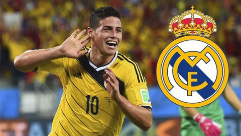 Rodriguez sẽ là tân binh thứ 3 gia nhập Real mùa Hè 2014