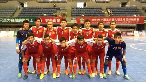 ĐT futsal Việt Nam trước trận đấu với Myanmar