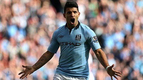 Aguero đang là điểm nhấn trên hàng công của Man CIty