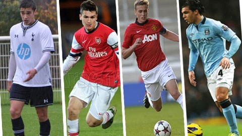 Từ trái qua phải là Harry Winks - Jon Toral - James Wilson - Karim Rekik