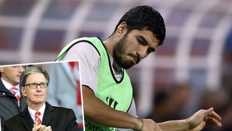 Luis Suarez đã giúp John W. Henry (ảnh nhỏ) thu được 75 triệu bảng