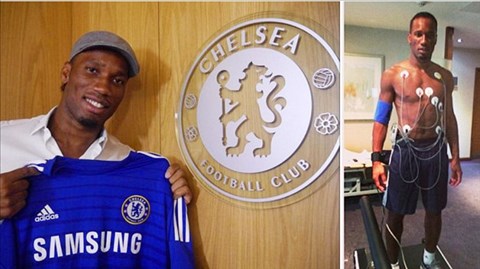 Hôm qua, Drogba bất ngờ trở lại Chelsea với bản hợp đồng 1 năm