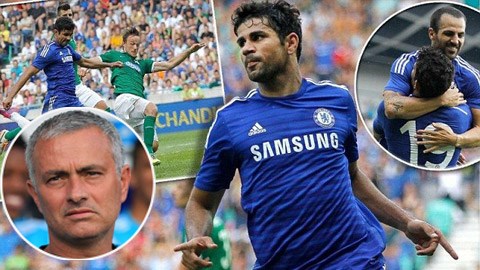 Jose Mourinho tỏ ra hài lòng với các học trò