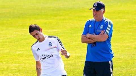 Carlo Ancelotti vẫn chờ đợi diễn biến chuyển nhượng về Di Maria