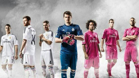 Real Madrid với trang phục áo hồng lạ lẫm dành cho sân khách