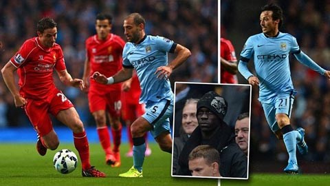 Man City đánh bại Liverpool trước sự chứng kiến của Balotelli