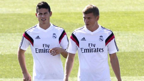 Toni Kroos và James Rodriguez