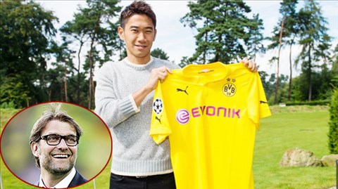 HLV Klopp (ảnh nhỏ) hẳn rất hài lòng với sự trở lại của Kagawa