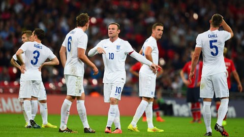 Rooney và các đồng đội một lần nữa thi đấu dưới sức