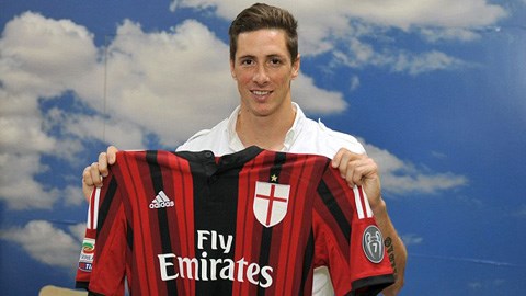 Torres đã gia nhập Milan theo dạng cho mượn