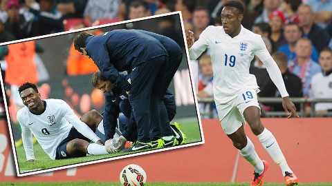 Khi Sturridge (ảnh nhỏ) chấn thương, Welbeck sẽ được đẩy lên đá cặp với Rooney<br />