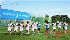 Olympic Việt Nam đã tập buổi đầu tiên tại Incheon Olympic Việt Nam đã tập buổi đầu tiên tại Incheon