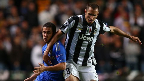 Sau khi Benatia rời Roma để tới Bayern, Serie A chỉ còn lại Chiellini (3) là có thể xứng danh “siêu hậu vệ”